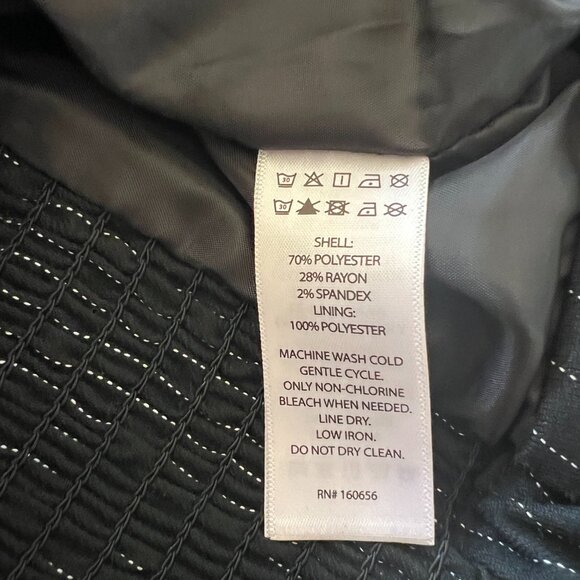 Sincerely Jules Sleeveless Corset Vest - Black wht Pinstripe - Size Large - Picture 8 of 8